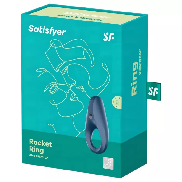Satisfyer Rocket Ring - wasserdichter, vibrierender Penisring (blau)