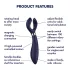 Satisfyer Endless Fun - Akku Paarvibrator wasserdicht (blau)