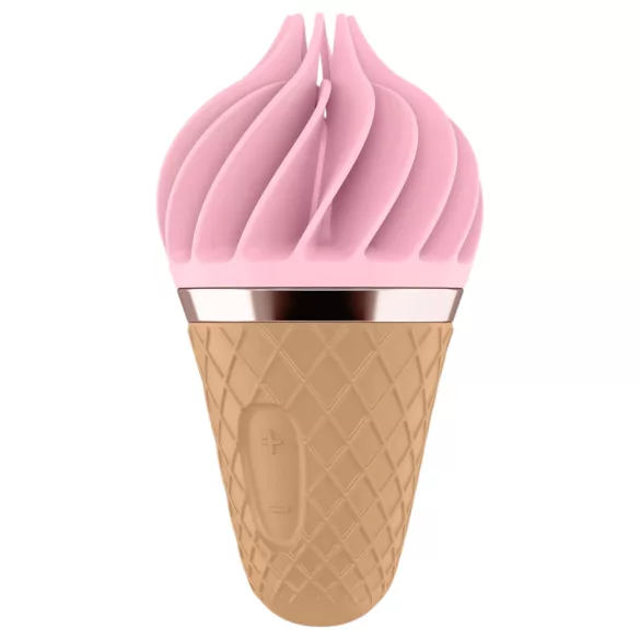 Satisfyer Sweet Treat - Akku-Cocktail-Rotationsvibrator (pink-braun)