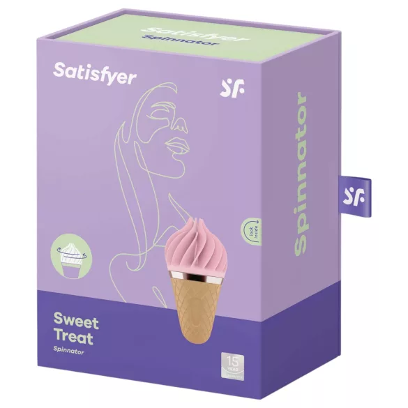 Satisfyer Sweet Treat - Akku-Cocktail-Rotationsvibrator (pink-braun)