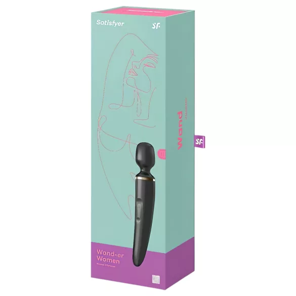 Satisfyer Wand-er Woman - Wasserdichter Massager-Vibrator (schwarz)