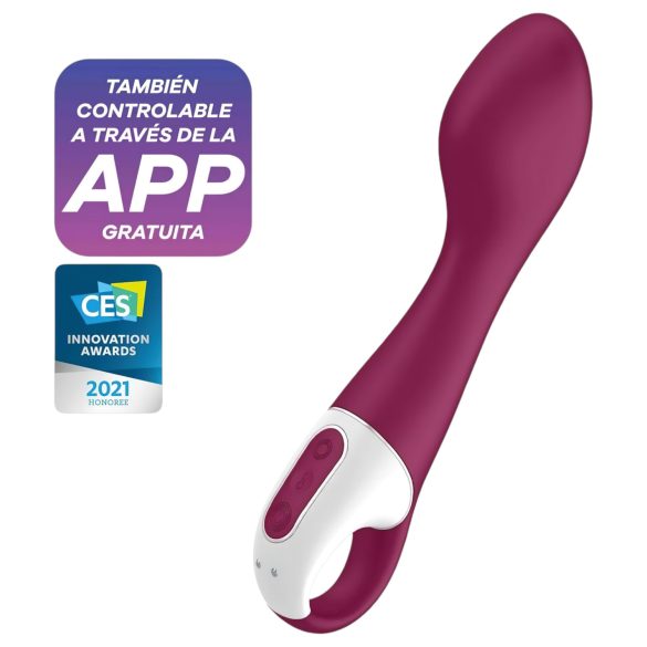 Satisfyer Hot Spot - Aufladbarer, wärmender G-Punkt Vibrator (rot)