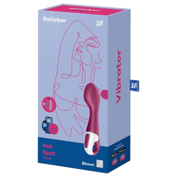 Satisfyer Hot Spot - Aufladbarer, wärmender G-Punkt Vibrator (rot)