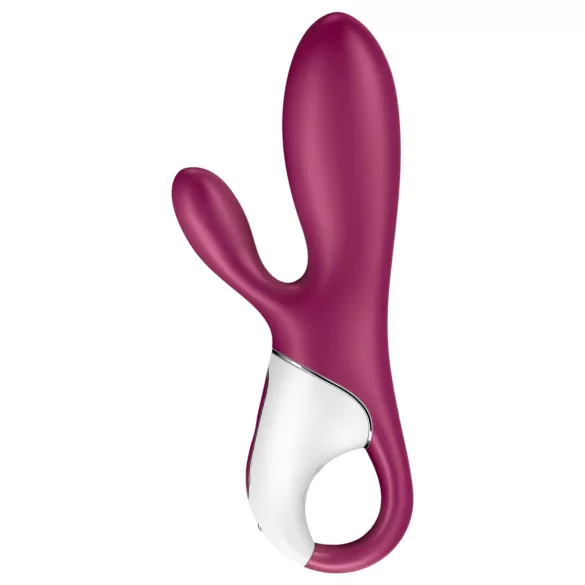 Satisfyer Hot Bunny - App-gesteuerter, wärmender Vibrator mit Klitorisarm (rot)