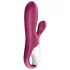 Satisfyer Hot Bunny - App-gesteuerter, wärmender Vibrator mit Klitorisarm (rot)
