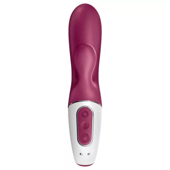 Satisfyer Hot Bunny - App-gesteuerter, wärmender Vibrator mit Klitorisarm (rot)
