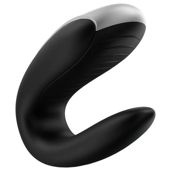 Satisfyer Double Fun - intelligenter, wasserdichter Partner-Vibrator (schwarz)