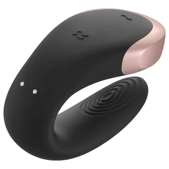 Satisfyer Double Love - intelligenter, kabelloser Paarvibrator (schwarz)