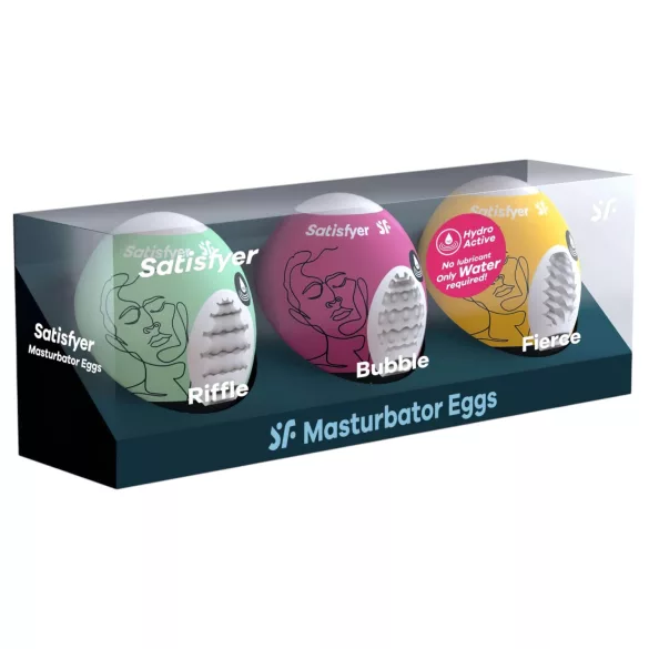 Satisfyer Egg RBF - Eier Masturbator Set (3 Stück)