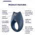 Satisfyer Royal One - Intelligenter Penisring mit Vibration (Blau)