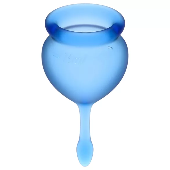 Satisfyer Feel Good - Menstruationstassen-Set (blau) - 2 Stk.