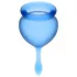 Satisfyer Feel Good - Menstruationstassen-Set (blau) - 2 Stk.