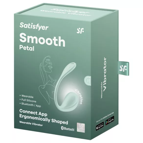 Satisfyer Smooth Petal - Intelligentes Vibro-Ei (grün)