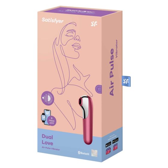 Satisfyer Dual Love - intelligenter vaginaler und Klitoralvibrator (rot)