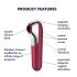 Satisfyer Dual Love - Intelligenter G-Punkt- und Klitorisvibrator (Rot)