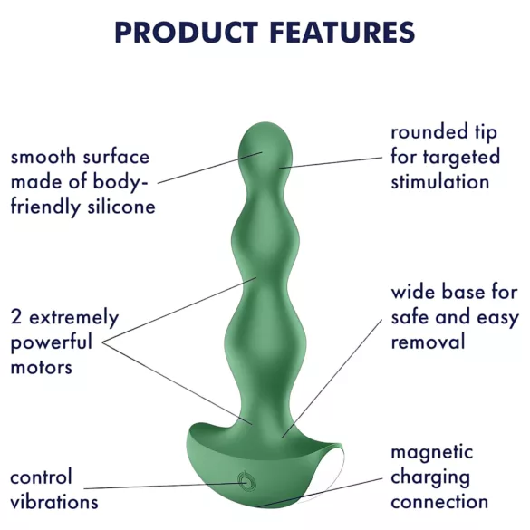 Satisfyer Lolli-Plug 2 - Akku, wasserdichter Analvibrator (grün)