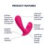 Satisfyer Top Secret - Intelligenter 2-Motoren-Vibrator (Pink)