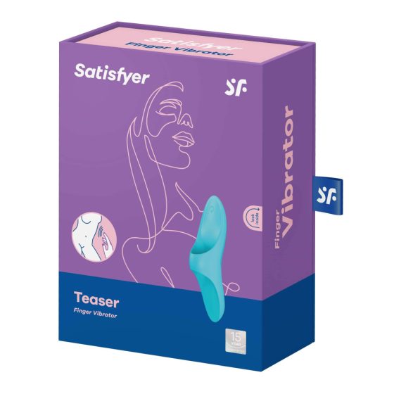 Satisfyer Teaser - aufladbarer, wasserdichter Finger-Vibrator (Türkis)