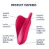 Satisfyer High Fly - Akku-betriebener, wasserdichter Klitoris-Vibrator (Pink)