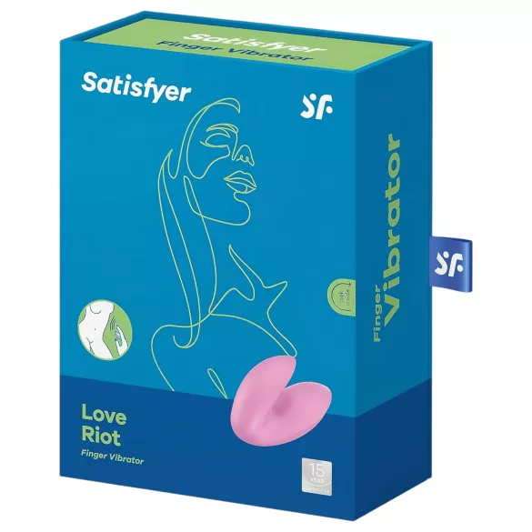 Satisfyer Love Riot - Wiederaufladbarer, wasserdichter Finger-Vibrator (Rosa)