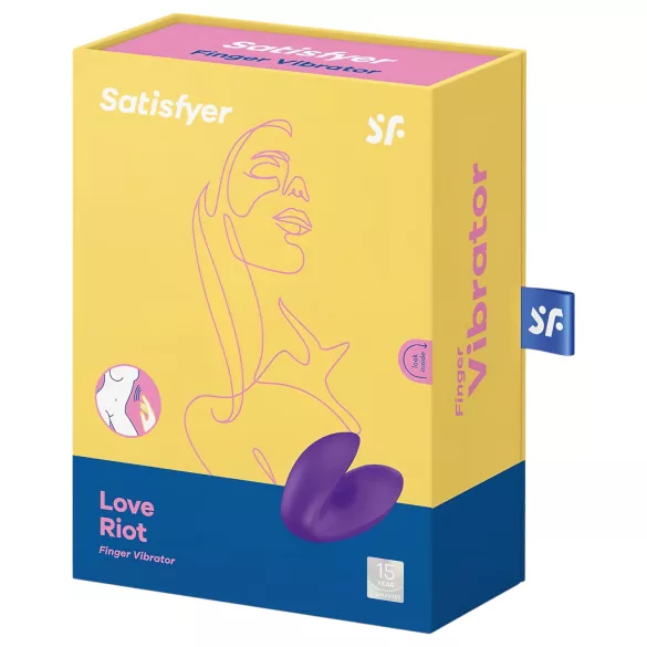 Satisfyer Love Riot - Wiederaufladbarer, wasserdichter Finger-Vibrator (lila)