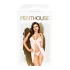 Penthouse After Sunset - Transparente Babydoll und String (Weiß) - L/XL