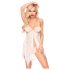Penthouse Sweet Beast - Rosüm Babydoll-Set (Weiß)