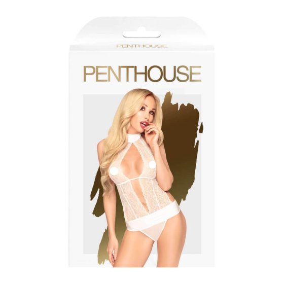 Penthouse Perfect Lover - Halfter Body (Weiß) - M/L