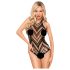 Penthouse Go Hotter - Schwarzer Neckholder-Body mit Cutouts