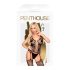 Penthouse Love Bud - Spitze Netz-Set offen (schwarz) - XL