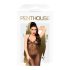 Penthouse Love on Fire - Langes, glitzerndes, durchsichtiges Kleid mit Tanga (schwarz) - M/L