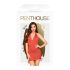 Penthouse Earth-shaker - Halterneck Set (Rot)