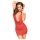 Penthouse Heart Rob - Neckholder-Kleid und String (Rot) - L/XL