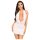 Penthouse Heart Rob - Neckholder-Kleid und String (Weiß) - L/XL
