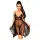Penthouse Naughty Doll - Spitzenkleid & String (Schwarz) - M/L