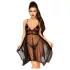 Penthouse Naughty Doll - Spitzenkleid & String (Schwarz) - L/XL