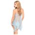 Penthouse Naughty Doll - Spitzenkleid und String (Blau) - M/L