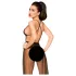 Penthouse Best Forplay - Spitzen-Body mit Tüllschal (schwarz) - M/L