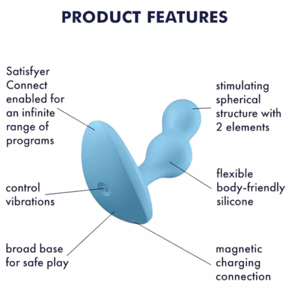Satisfyer Deep Diver - Intelligenter Analvibrator (Blau)