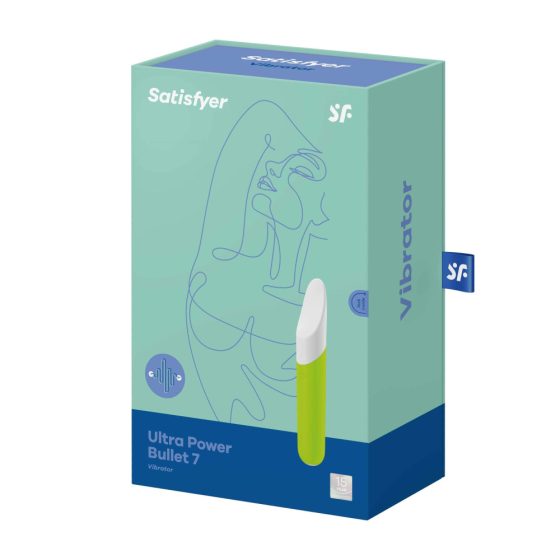 Satisfyer Ultra Power Bullet 7 - aufladbarer, wasserdichter Klitorisvibrator (grün)