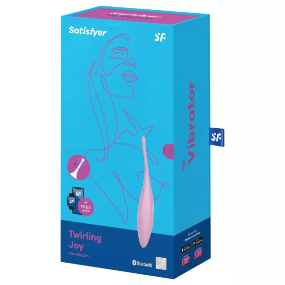 Satisfyer Twirling Joy - intelligenter wasserdichter Klitorisvibrator (pink)
