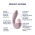 Satisfyer Supernova - Akku 2in1 Luftwellen-Vibrator (Pink)