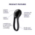 Satisfyer Majestic Duo - Akku-Penisring, wasserdicht, schwarz