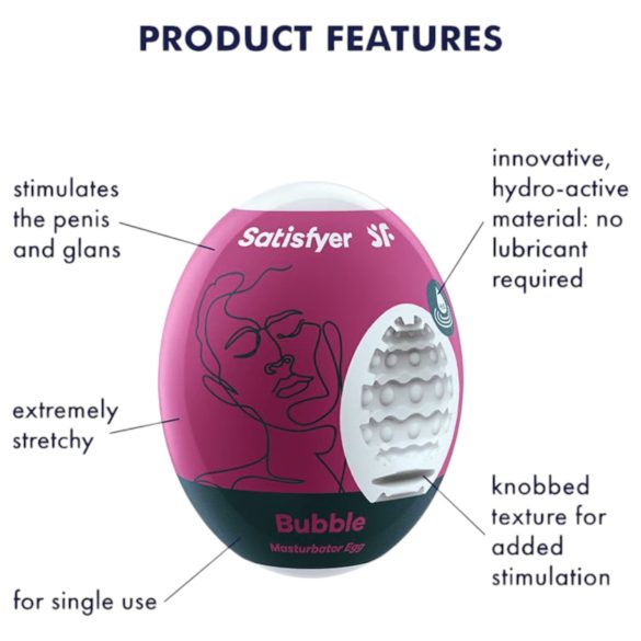 Satisfyer Egg Bubble - Ei Masturbator (1 Stk.)