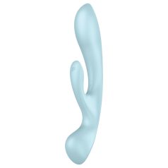 Satisfyer Triple Oh - Akku-Klitorisvibrator mit Arm (blau)