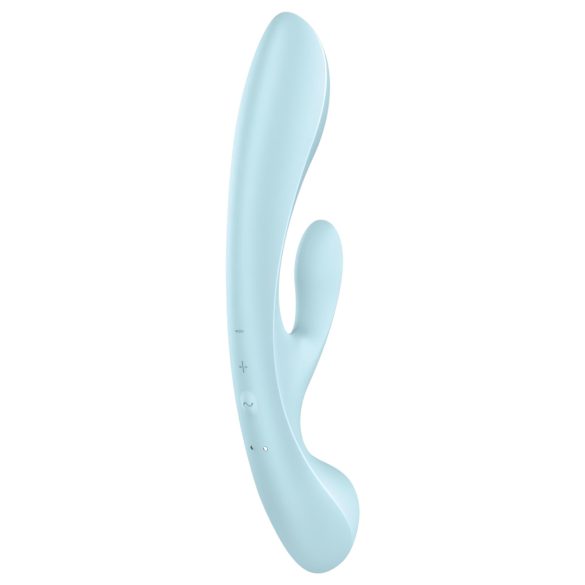 Satisfyer Triple Oh - Akku-Klitorisvibrator mit Arm (blau)