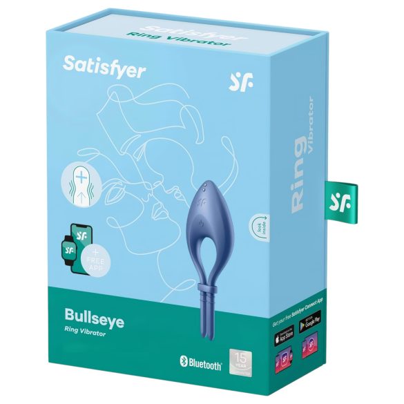 Satisfyer Bullseye - smarte Vibrations-Penisring (blau)