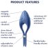 Satisfyer Duelist - Wiederaufladbarer Vibrations-Penisring (Blau)