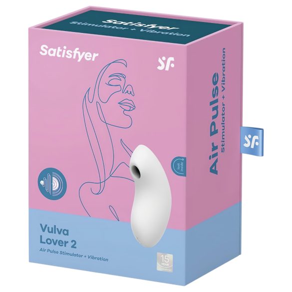 Satisfyer Vulva Lover 2 - Luftwellen-Klitorisvibrator (weiß)