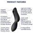 Satisfyer Curvy Trinity 2 - Luftwellen 2in1 Vibrator (schwarz)